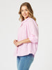 Crayon Stitch Shirt - Pink threadz