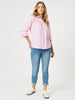 Crayon Stitch Shirt-Pink