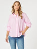 Crayon Stitch Shirt-Pink