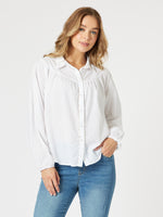 Crayon Stitch Shirt - White