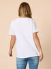Geometric Top - White / Pink