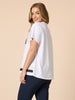 Geometric Top-White/Navy