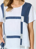Geometric Top - White/Silver