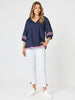 Ric Rac Top - Navy