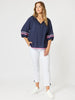 Ric Rac Top - Navy