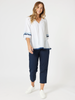 Ric Rac Top - White / Blue