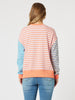 Maxwell Summer Stripe Print Sweat - Multi THREADZ