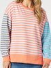 Maxwell Summer Stripe Print Sweat - Multi THREADZ