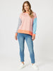 Maxwell Summer Stripe Print Sweat - Multi THREADZ