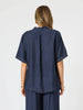 Top Stitch Top-Navy