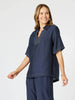 Top Stitch Top-Navy
