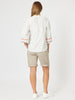 Santorini Cotton Pull On Shorts - Natural