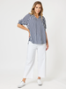 Marine Wide Leg Pant-White