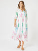 Pineapple Pina Colada Midi Dress - White
