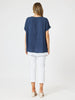 Palma Side Button 2 in 1-Navy/White