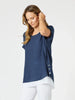 Palma Side Button 2 in 1-Navy/White
