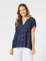 Cleo Top - Navy