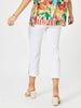 Luzia Twin Button Pant - White threadz clarity