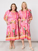 The Tulum Dress-Pink/Multi
