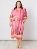 The Tulum Dress-Pink/Multi