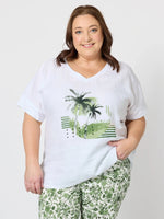 Amazon Rainforest Top - White