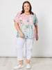 Capri Print Top - Pastel Multi