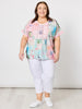 Capri Print Top - Pastel Multi