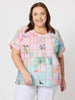 Capri Print Top - Pastel Multi