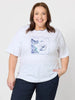 Italia Graphic Tee - White / Blue