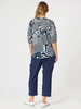 Calabasas Print Top - Navy/White