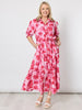 Pink Poppy Midi Dress