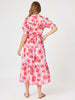 Pink Poppy Midi Dress