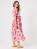 Pink Poppy Midi Dress
