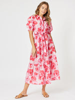 Pink Poppy Midi Dress