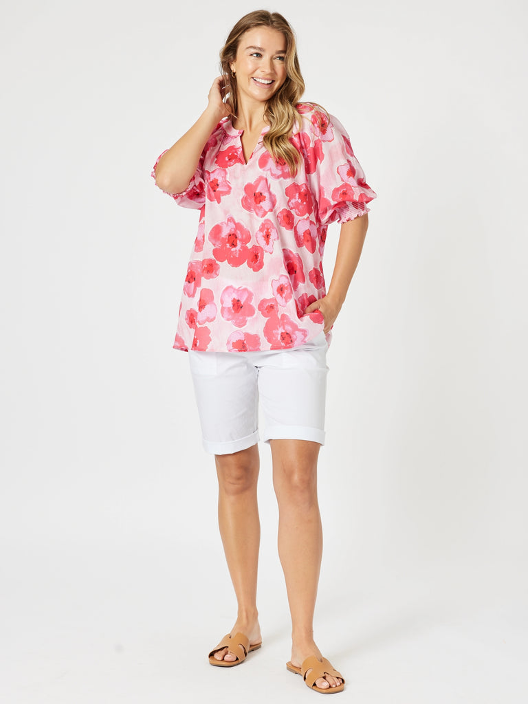 Pink Poppy Blouse