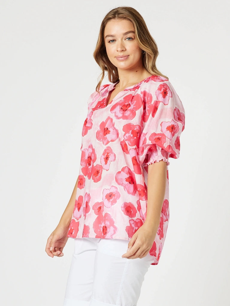 Pink Poppy Blouse