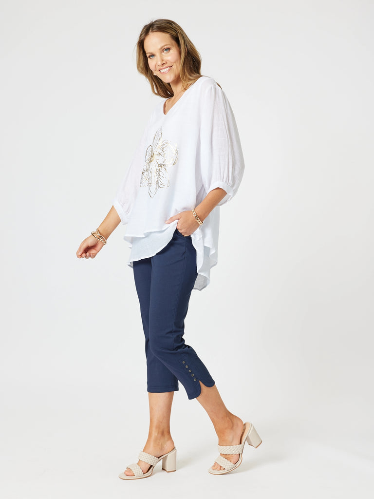 Petal Parachute Pant-Navy