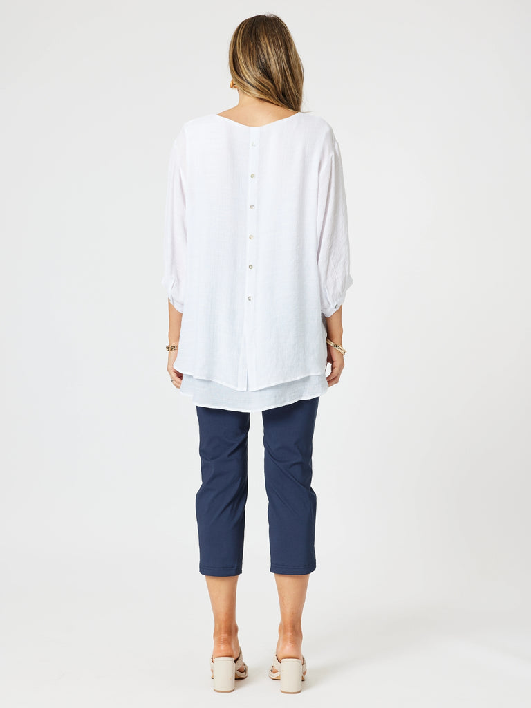 Petal Parachute Pant-Navy