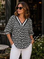 Diamonds are Forever Top - Black White