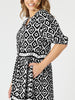 Diamonds are Forever Tier Dress - Black White