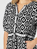 Diamonds are Forever Tier Dress - Black White