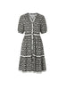 Diamonds are Forever Tier Dress - Black White