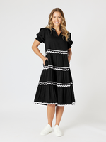 Ric Rac Dress - Black