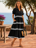 Ric Rac Dress - Black