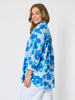 Poppies Floral Print Shirt - Aqua Multi