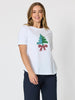 Christmas Sequin Tee - White