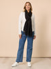 Cosy Fringe Scarf - Black