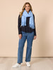 Cosy Fringe Scarf - Blue