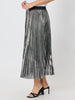 Pleated Shimmer Skirt - Silver