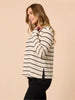 Wall Street 2 in 1 Top - Ivory Black